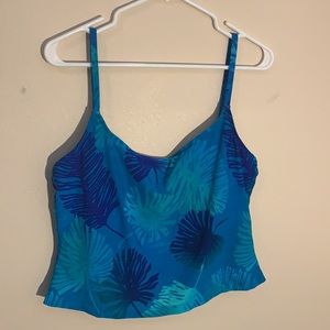 Tankini and swim skirt set